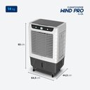 Ver imagem 7 de Climatizador Wind Pro Mondial 230w Branco/cinza 220v - Cl-45l