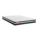 Ver imagem 1 de Colchão Casal Cbp Molas Qatar 138x188x22cm Branco / Preto - Suporta até 150kg por Pessoa