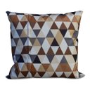 Ver imagem 2 de Kit 2 Almofadas Decorativa Quadrado 45x45 Cm Cm Sala Quarto Sofá Suede Estampada Marrom Eli Móveis
