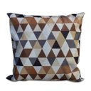 Ver imagem 4 de Kit 2 Almofadas Decorativa Quadrado 45x45 Cm Cm Sala Quarto Sofá Suede Estampada Marrom Eli Móveis