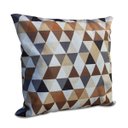 Ver imagem 3 de Kit 2 Almofadas Decorativa Quadrado 45x45 Cm Cm Sala Quarto Sofá Suede Estampada Marrom Eli Móveis
