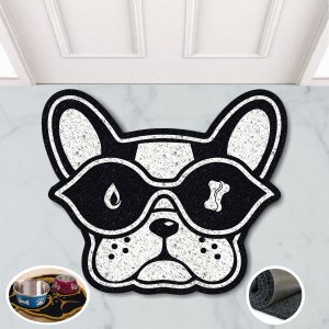 Tapete Pet Cachorro Bulldog Comedouro Agua 60x50 Higienico