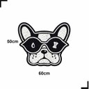 Ver imagem 2 de Tapete Pet Cachorro Bulldog Comedouro Agua 60x50 Higienico