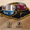 Tapete Pet Cachorro Bulldog Comedouro Agua 60x50 Higienico - 3