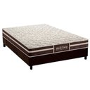 Ver imagem 1 de Cama Box Casal: Colchão Ortopédico Probel Guarda Costas Extra Firme + Base CRC Suede Brown(138x188