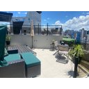 Ver imagem 5 de Sofá Chaise Aluminio e Fibra com Toldo para Jardim Piscina