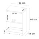 Ver imagem 2 de Cômoda Ambiente Astral 4 Gavetas Café Touch - Demóbile