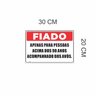 Placa de Aviso Fiado Piada Grande 20x30 Cm - 2