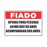 Placa de Aviso Fiado Piada Grande 20x30 Cm - 1