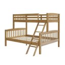 Ver imagem 2 de Beliche Casal e Solteiro em Madeira Maciça Twink Marrom/Oak