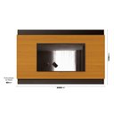 Ver imagem 2 de Rack Ripado 2 Portas com Painel para Tv até 75 Polegadas Grécia 200cm