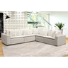 Sofá Modular Riviera Linho Creme 280x280 cm - Meu Estofado Sofá Modular Riviera Sala Quarto Recepção - 2