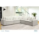 Ver imagem 4 de Sofá Modular Riviera Linho Creme 280x280 cm - Meu Estofado Sofá Modular Riviera Sala Quarto Recepção