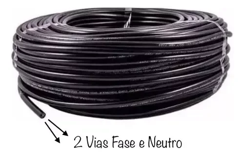 80016 Extensao Profissional 25 Metros:extensao Profissional 25 Metros Cabo Pp 80016pretou - 2