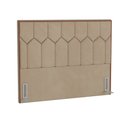 Ver imagem 5 de Cabeceira Casal 140cm Órion P02 Veludo Bege - Mpozenato