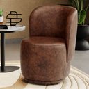 Ver imagem 1 de Poltrona Orgânica Decorativa Living Molly Couríssimo Whisky - Desk Design