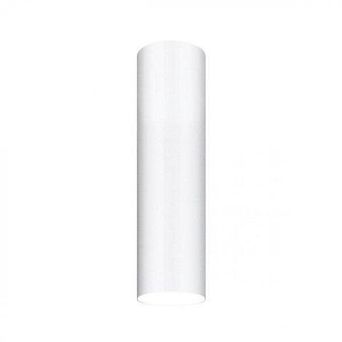 Luminária Plafon Viena Tubo 30cm Woods Branco/Fosco