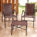 Ver imagem 1 de Conjunto de Mesa de Centro e 2 Cadeiras Ônix para Área Externa