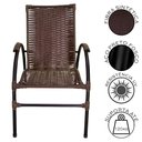 Ver imagem 2 de Conjunto de Mesa de Centro e 2 Cadeiras Ônix para Área Externa