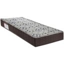 Ver imagem 1 de Colchão Solteiro 88x188x18 Espuma D45 Bordado Iso Marrom Branco - Ortobom