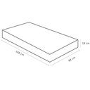 Ver imagem 2 de Colchão Solteiro 88x188x18 Espuma D45 Bordado Iso Marrom Branco - Ortobom