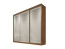 Ver imagem 3 de Guarda Roupa Casal 3 Portas 8 Gavetas - Arezzo Plus-Cumaru/Fendi - Móveis Novo Horizonte
