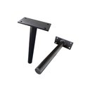 Ver imagem 2 de Kit 4 Pés de Metal 18cm Preto Multiuso para Armário Mesas de Cabeceiras e Camas