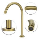 Ver imagem 2 de Torneira Banheiro/lavatório Pratica Clean Dourada Gold Alta