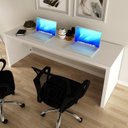 Ver mais imagens de Conjunto Escritório 2 Peças com Escrivaninha e Gaveteiro ME4185, PE2009 Branco Tecnomobili