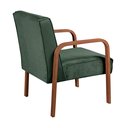 Ver imagem 4 de Kit 04 Poltronas Cadeiras Decorativas Anita Para Sala Mesa De Jantar Quarto Recepção - Veludo Verde