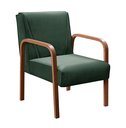 Ver imagem 3 de Kit 04 Poltronas Cadeiras Decorativas Anita Para Sala Mesa De Jantar Quarto Recepção - Veludo Verde