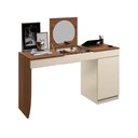 Ver imagem 2 de Escrivaninha Penteadeira Camarim Crystal Freijó/Off White - Ninho Decor