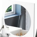 Ver imagem 5 de Escrivaninha Penteadeira Camarim Crystal Freijó/Off White - Ninho Decor