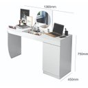 Ver imagem 4 de Escrivaninha Penteadeira Camarim Crystal Freijó/Off White - Ninho Decor