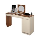 Ver imagem 3 de Escrivaninha Penteadeira Camarim Crystal Freijó/Off White - Ninho Decor