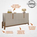 Ver imagem 3 de Buffet Aparador 4 Portas 170cm 050518 Off White Cedro Dcasa