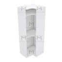 Ver imagem 5 de MÓDULO CLOSET CABIDEIRO DE CANTO 100% MDF A 2,00 M472.B (CASA) MUNDI MOVEIS