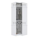 Ver imagem 3 de MÓDULO CLOSET CABIDEIRO DE CANTO 100% MDF A 2,00 M472.B (CASA) MUNDI MOVEIS