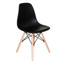 Ver imagem 3 de Kit C| 3cadeira Charles Eames Eiffel Dkr Wood Preto