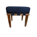 Ver imagem 2 de Banqueta Puff Quadrado Azul Marinho Pé Palito