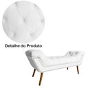 Ver imagem 4 de Conjunto Sienna Cabeceira e Recamier King 195 cm Suede Branco