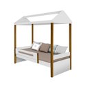 Ver imagem 2 de Cama de Criança Infantil Solteiro Design Montessoriana Sara - Branco/amêndoa