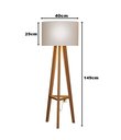 Ver imagem 6 de Luminária de Chão Tripé Celta com Cúpula Abajur Off White/nature