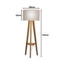 Ver imagem 6 de Luminária de Chão Tripé Celta com Cúpula Abajur Off White/nature