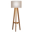 Ver imagem 1 de Luminária de Chão Tripé Celta com Cúpula Abajur Off White/nature