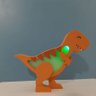 Luminária RGB Dino Rex Laranja com Bateria Recarregável - 2