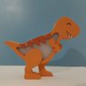 Luminária RGB Dino Rex Laranja com Bateria Recarregável - 4