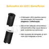 Kit 7 Mini Balizador Led Redondo 2w Embutir/ Parede/ Escada - Branco - Preto - 5