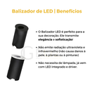 Ver imagem 5 de Kit 7 Mini Balizador Led Redondo 2w Embutir/ Parede/ Escada - Branco - Preto