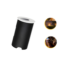 Ver imagem 2 de Kit 7 Mini Balizador Led Redondo 2w Embutir/ Parede/ Escada - Branco - Preto